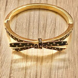 Kate Spade Gold and Black Bow Bracelet